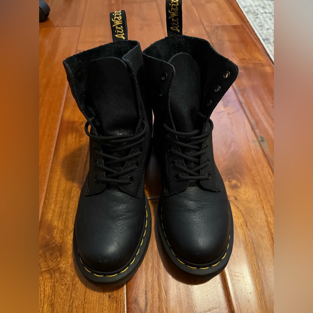 Dr.Martens Matte Black Boots - Picture 2 of 7